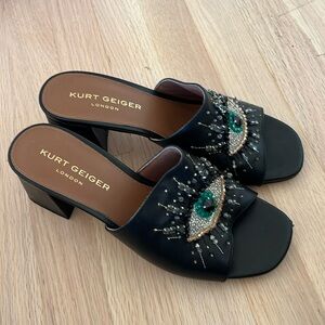 Size 40 Kurt Geiger chunky slides